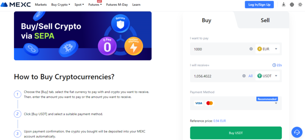 How to Buy Cryptocurrencies on MEXC